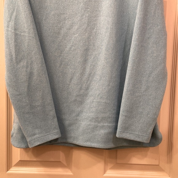 Talbots Sweatshirt Sweater Pullover Robin Egg Blue Pleated Back WM SZ M - Picture 4 of 12